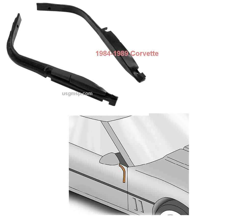 Corvette Door to Dash weatherseals: 1984-89 (PR)